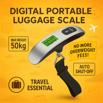 Digital Portable Travel Luggage Weighing Scale