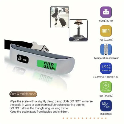 Digital Portable Travel Luggage Weighing Scale